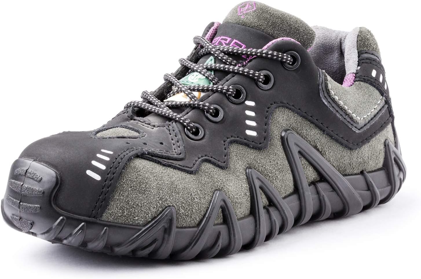 Terra Women's Spider Composite Safety Toe Puncture Resistant Industrial Boot, Black/Purple, 8