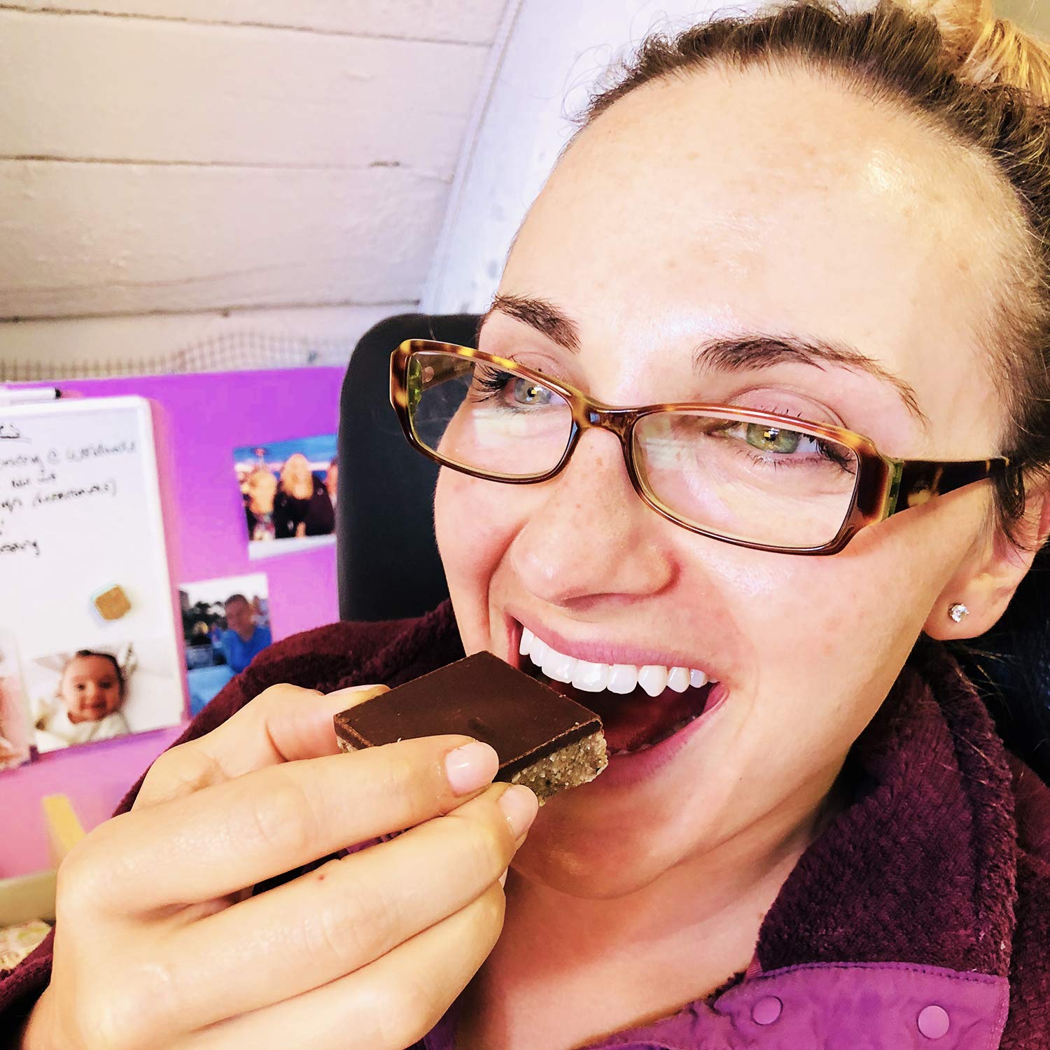 Mrs. Patel's Lactation Treats, Indian Spiced bars, Dark Chocolate-topped, Salted Caramel Whipped Base, Sweet & Salty, Made Fresh, Ayurvedic Ingredients including Fenugreek (2 Boxes)