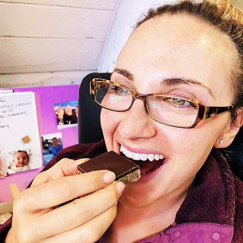 Miniatura 6 de Mrs. Patel's Golosinas de lactancia, barras indias especiadas, cubiertas de chocolate negro, base batida de caramelo salado, dulce y salado, hecho