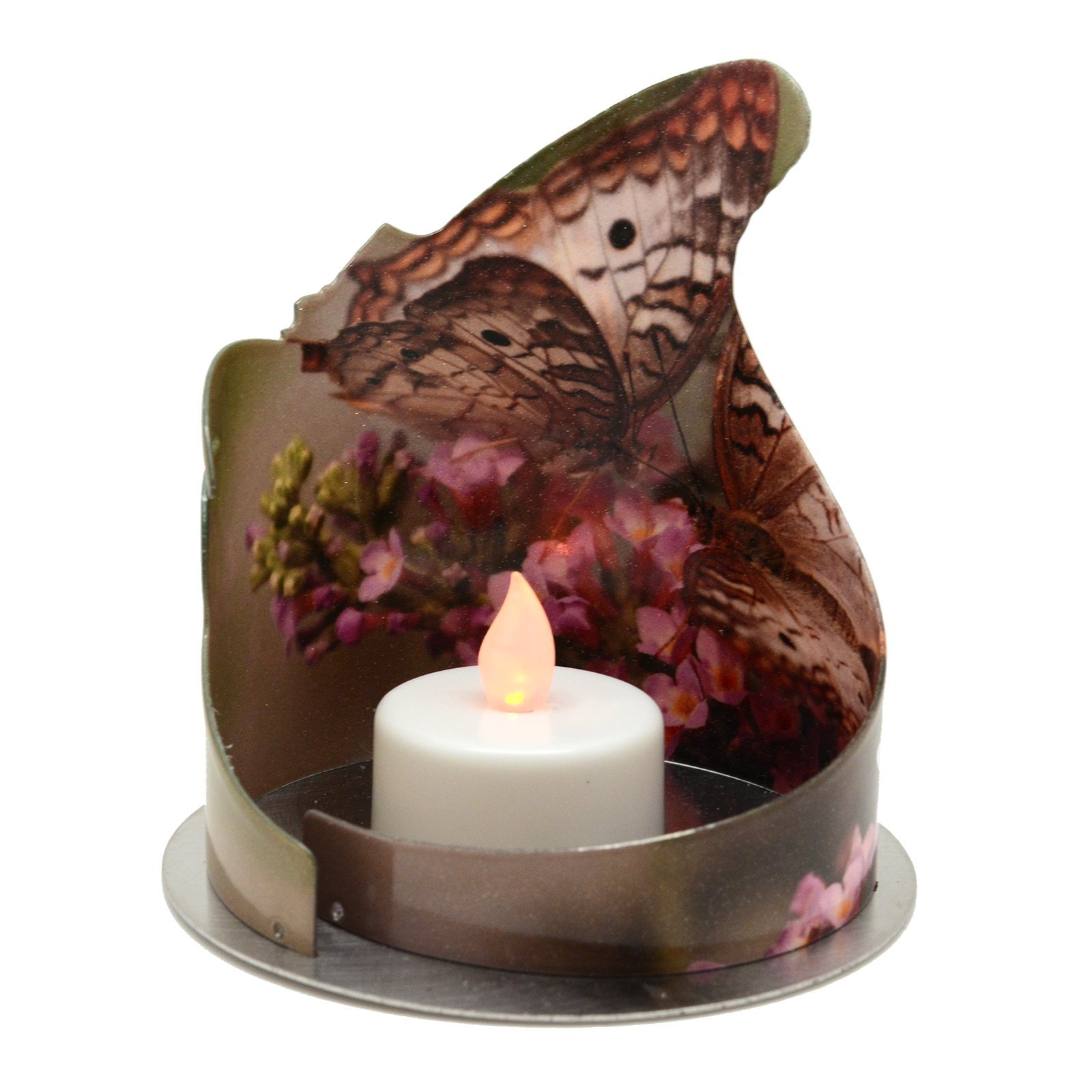 Votive Candle Holder Box Butterfly by d'ears - Stainless Steel