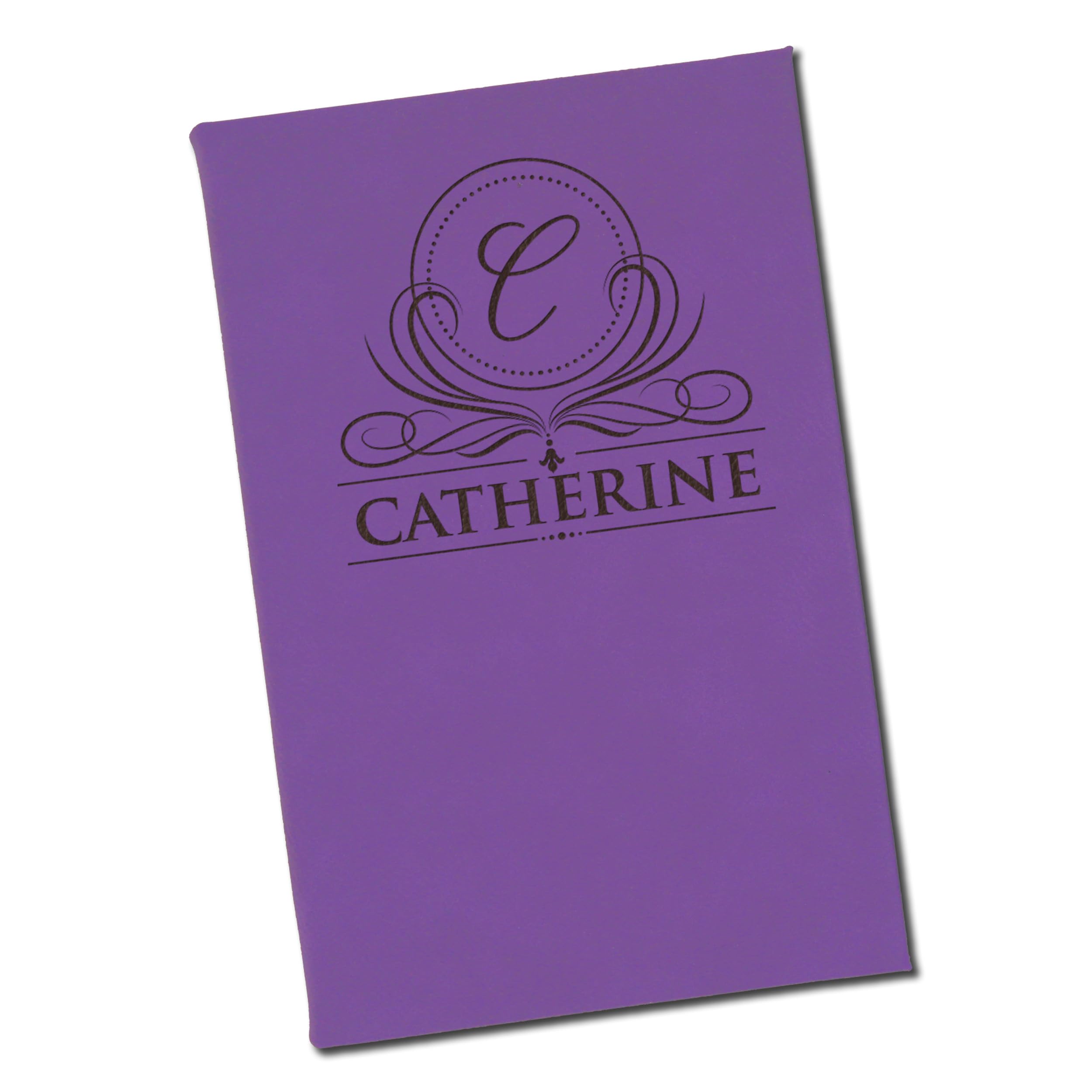 My Personal Memories Custom Engraved Thoughts Journal Notebook for Women, Men, Writers, Teachers, Students, Girls, Boys - Personalized and Monogrammed (Purple)