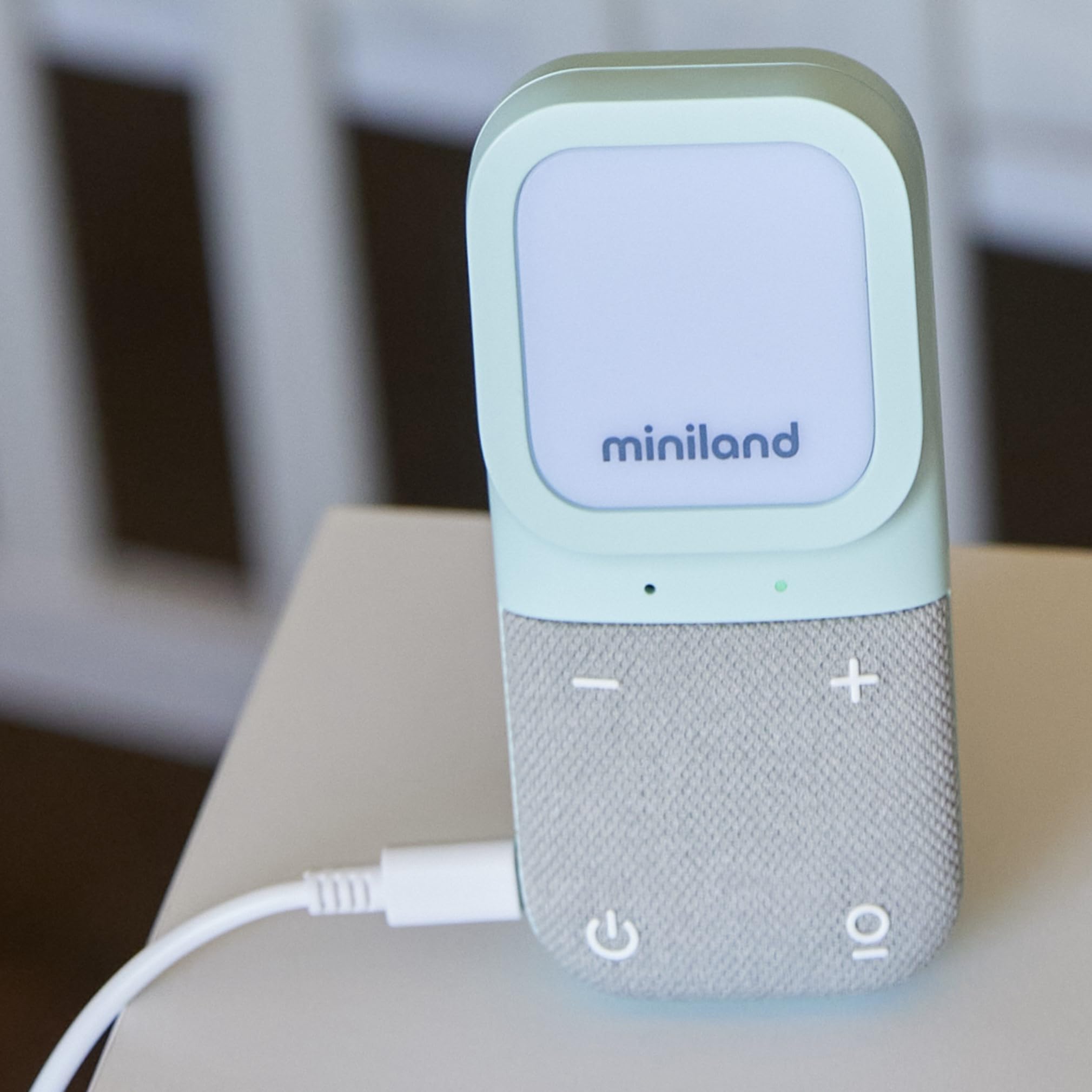 Miniland - Digitakl Lite Audio Baby Monitor, Baby Monitor with Two-Way Audio, Range 300 m, mint green - Image 4