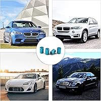 Vista 7 de Tapones universales de válvula de neumático de aleación de aluminio, paquete de 4 tapones universales para válvulas de neumáticos de automóvil