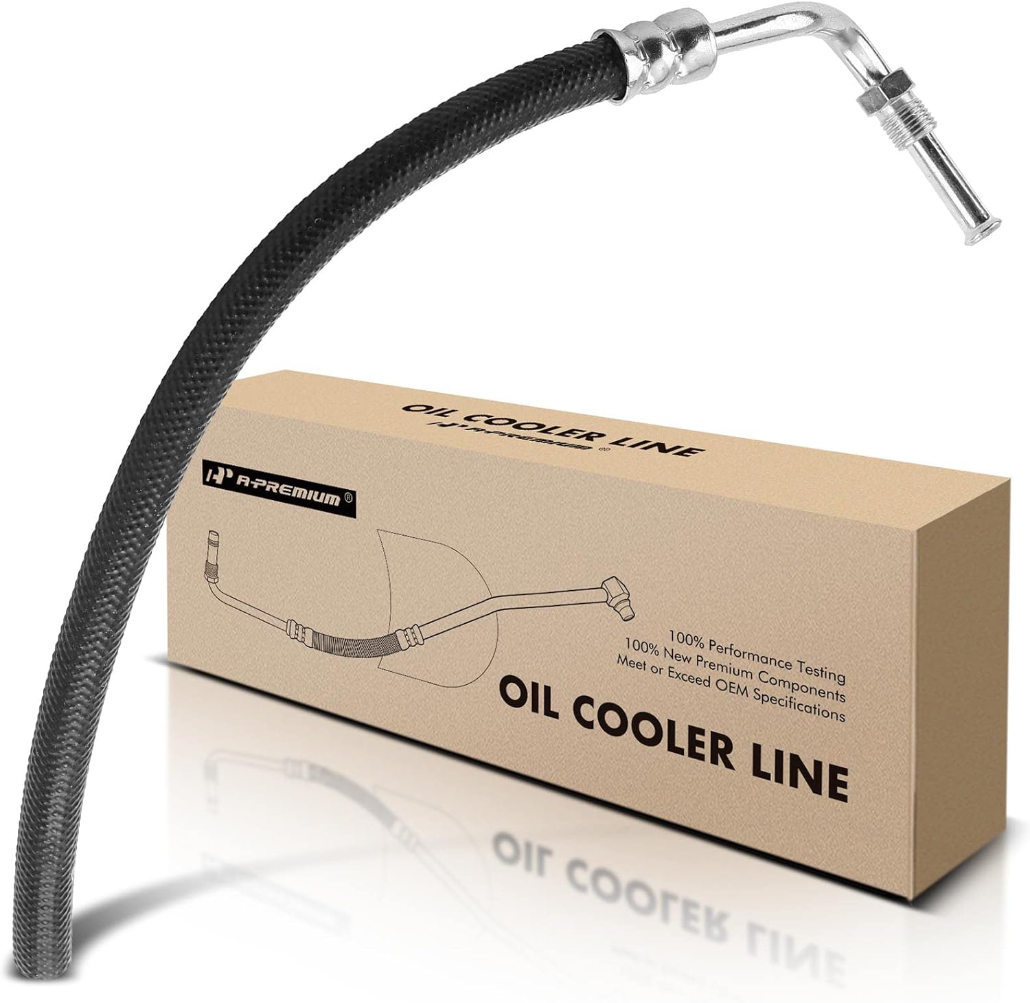 A-Premium Automatic Transmission Oil Cooler Line Hose Assembly Compatible with Chevrolet Camaro Pontiac Firebird 1993-2002 Inlet To Transmission Upper