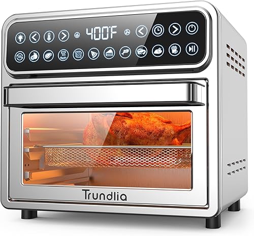 Miniatura 8 de Horno freidora de aire 11 en 1, freidora de aire de acero inoxidable de 13 cuartos de galón, horno combinado de freidora de aire de 1500 W, horno