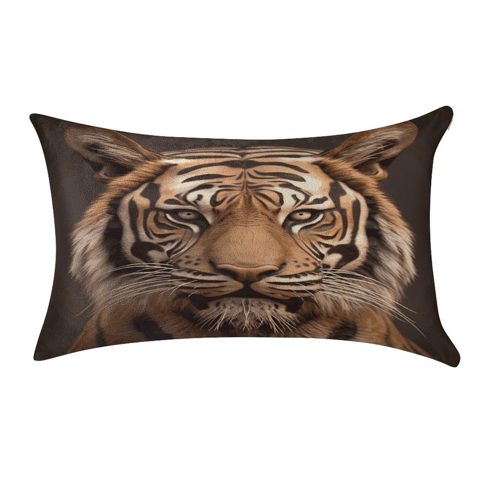 Btcowzrv Style 3D Tiger Head Pillow Cover Pillow Case Pillowcase