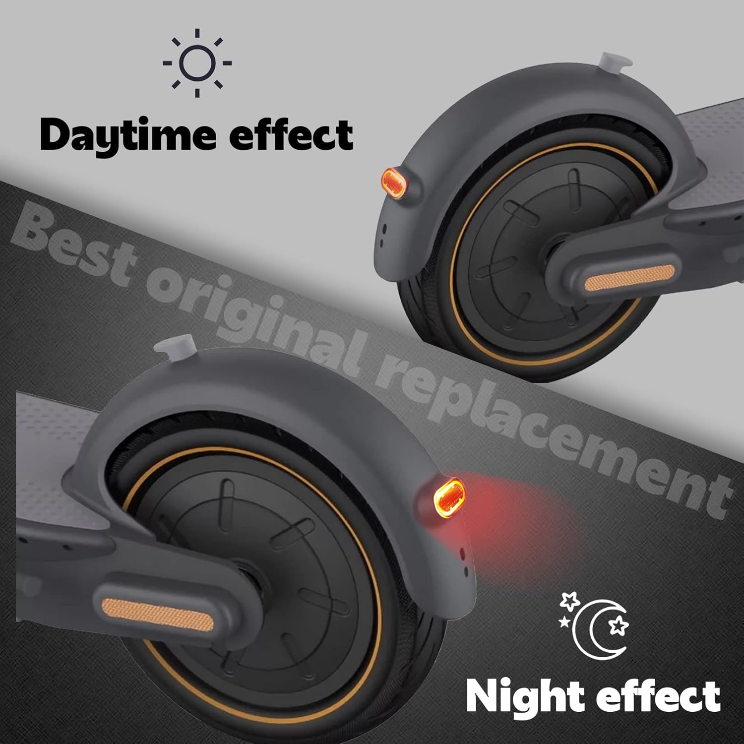 Rear Tail Light, Electric Scooter Light Stoplight for Sgeway Ninebot Max G30, Tail Stop Light, Brake Light, Tailing Kit for Ninebot Max G30P Scooter, Taillight Replacement Part Accessory