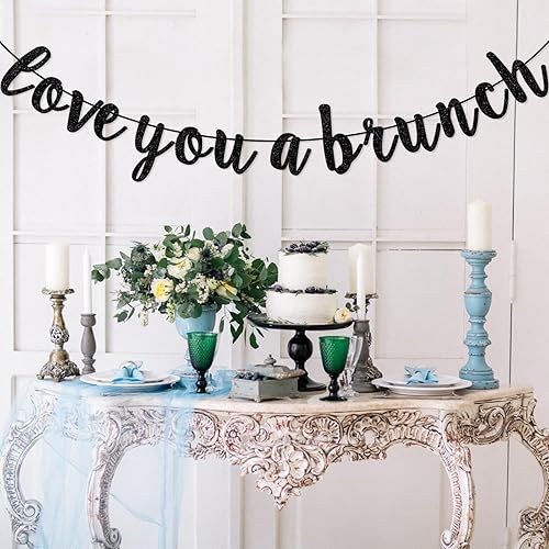 Miniatura 6 de Cartel de Love You A Brunch, decoración de fiesta de cumpleaños, compromiso de despedida de soltera, adorno de banderines de fiesta, pre-encordado,