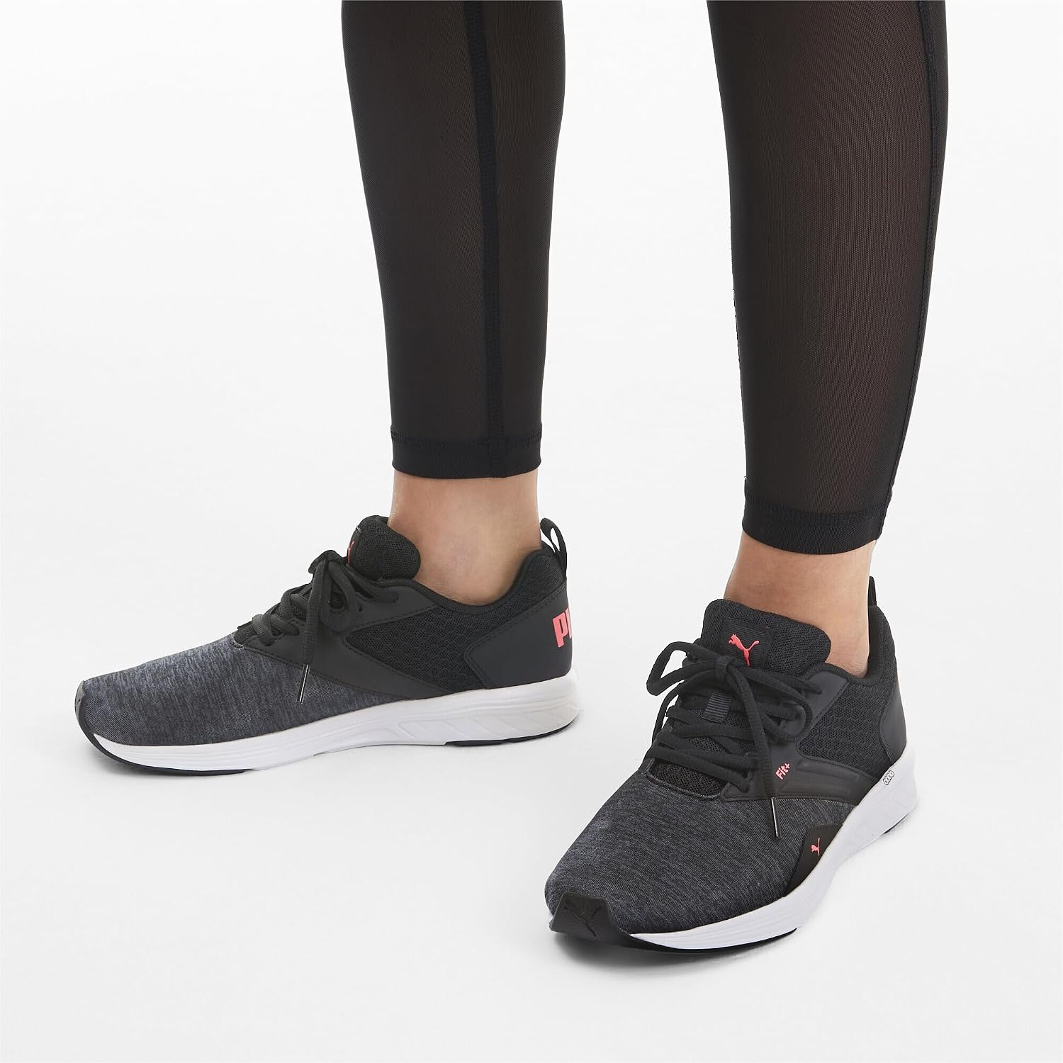 2-Puma Black Ignite Pink