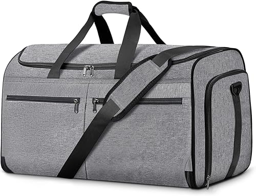 Bukere - Bolsa de viaje convertible para viajes, bolsa de viaje convertible con compartimento para zapatos, correa de hombro desmontable, bolsa de