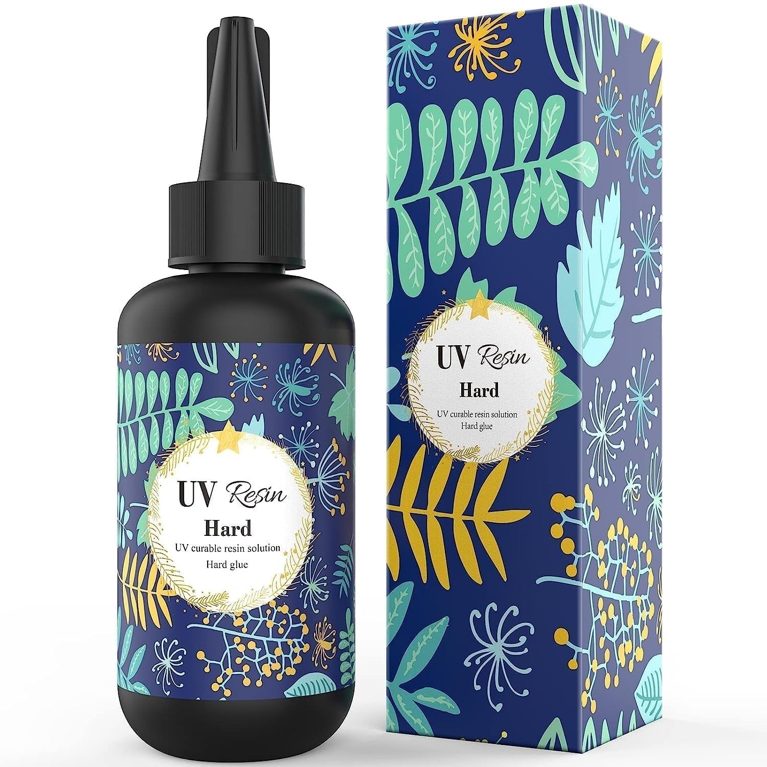 Upgraded UV Resin Hard Type Crystal Clear – Fast Curing UV Epoxy Resin for Jewelry Making & Crafts, Sunlight/UV Activated, Low Viscosity, Bubble-Free, Non-Yellowing (50gm)