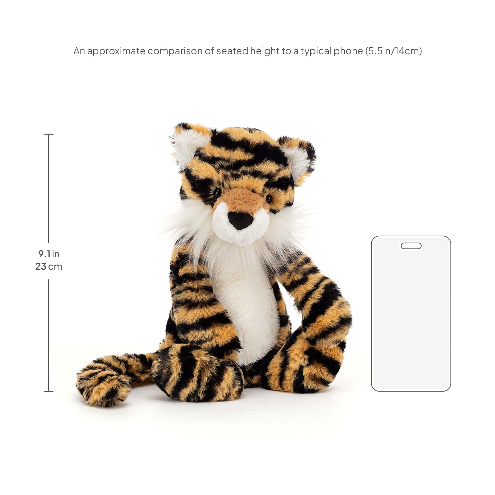 Amazon.co.jp: ジェリーキャット 恥ずかしがり屋の虎のぬいぐるみ M