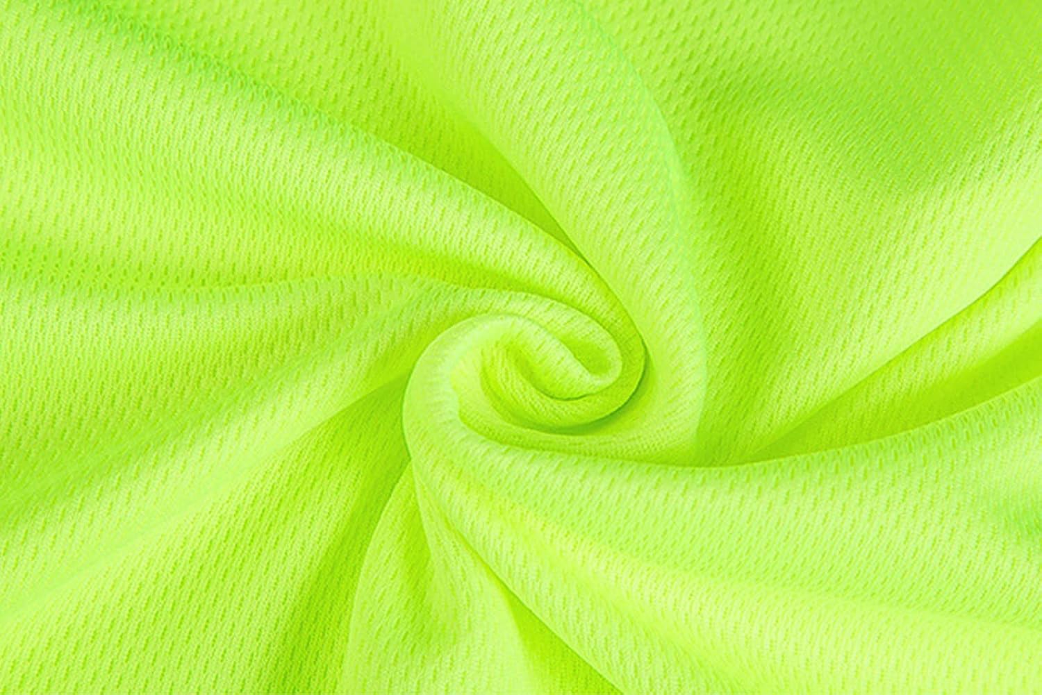 Hi Vis Polo Shirts for Men Reflective Stripes High Visibility T-Shirts Button Lapel Long Sleeve Top Safety Work Tops