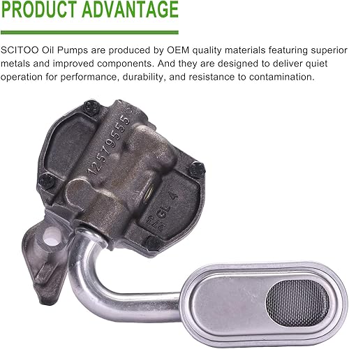 Miniatura 5 de SCITOO Engine Components M354-367S Oil Pump Fits for 2009-2011 for Buick Lucerne 2006-2011 for Chevy Impala 2006-2010 for Chevy for Malibu 2006-2007