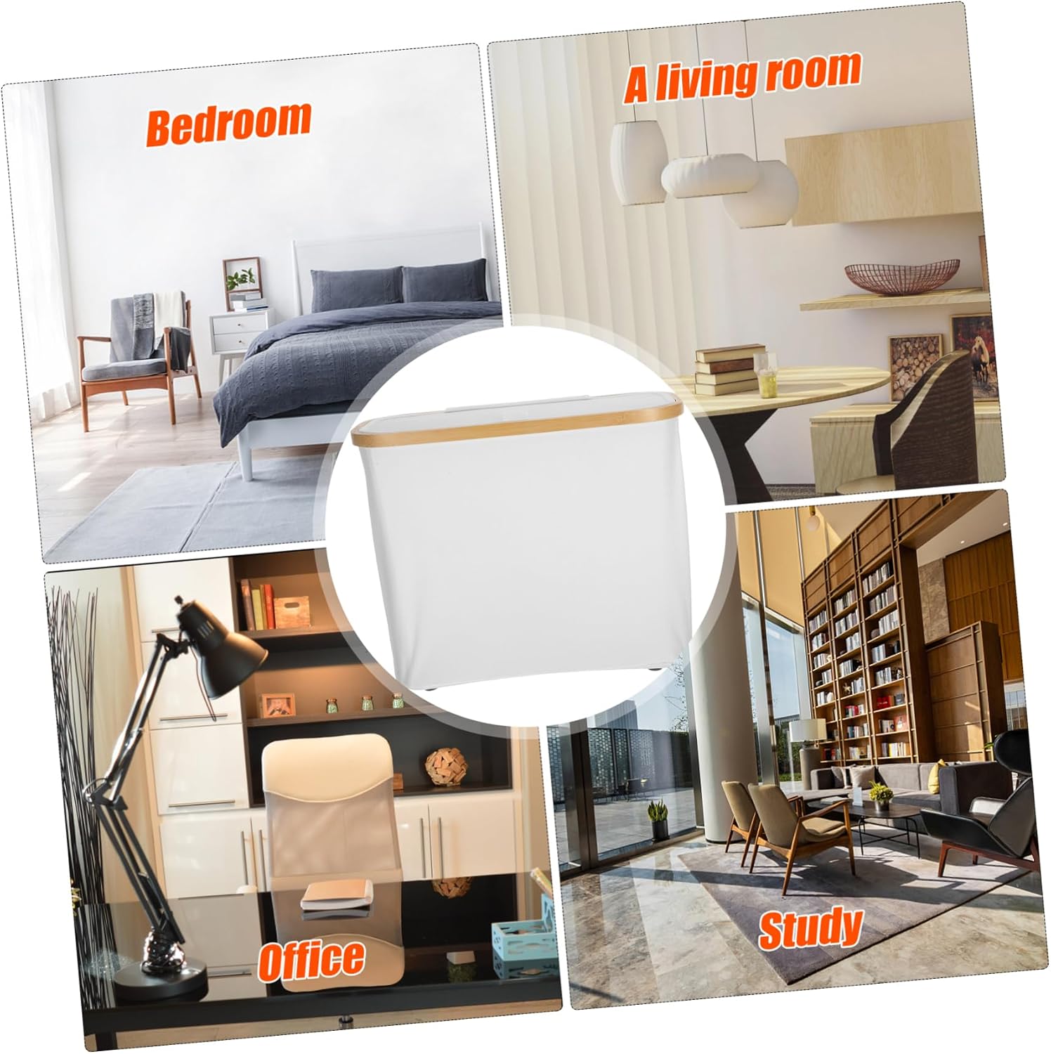 LIFKOME Toilet Paper Storage Holder with Lid Foldable Tissue Basket for Easy Viewing Organizer for Bathroom Kitchen and Living Room Stylish and Design
