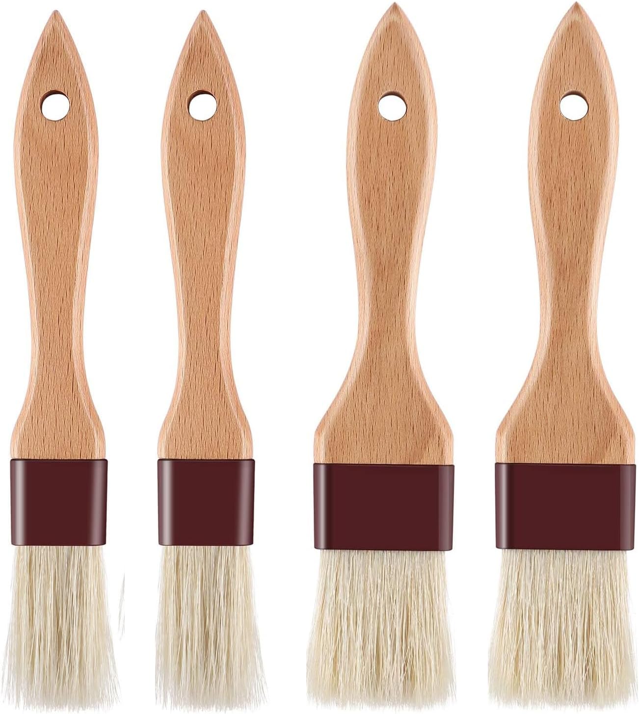 4 Pcs Pastry Brushes Basting Brush Oil Brush for Cooking Brush Sauce BBQ Basting Brush Kitchen