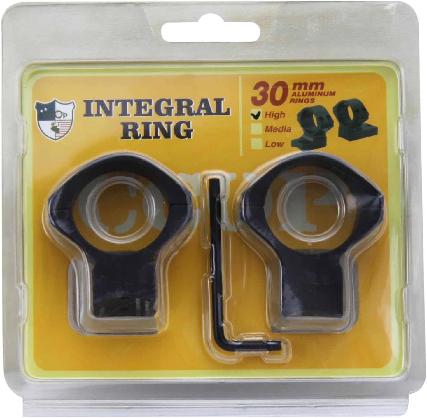CCOP USA 30mm Integral Scope Rings for Marlin 455 & Weatherby FN Mauser Aluminum Low/Mid/High Profile ART-MAU301