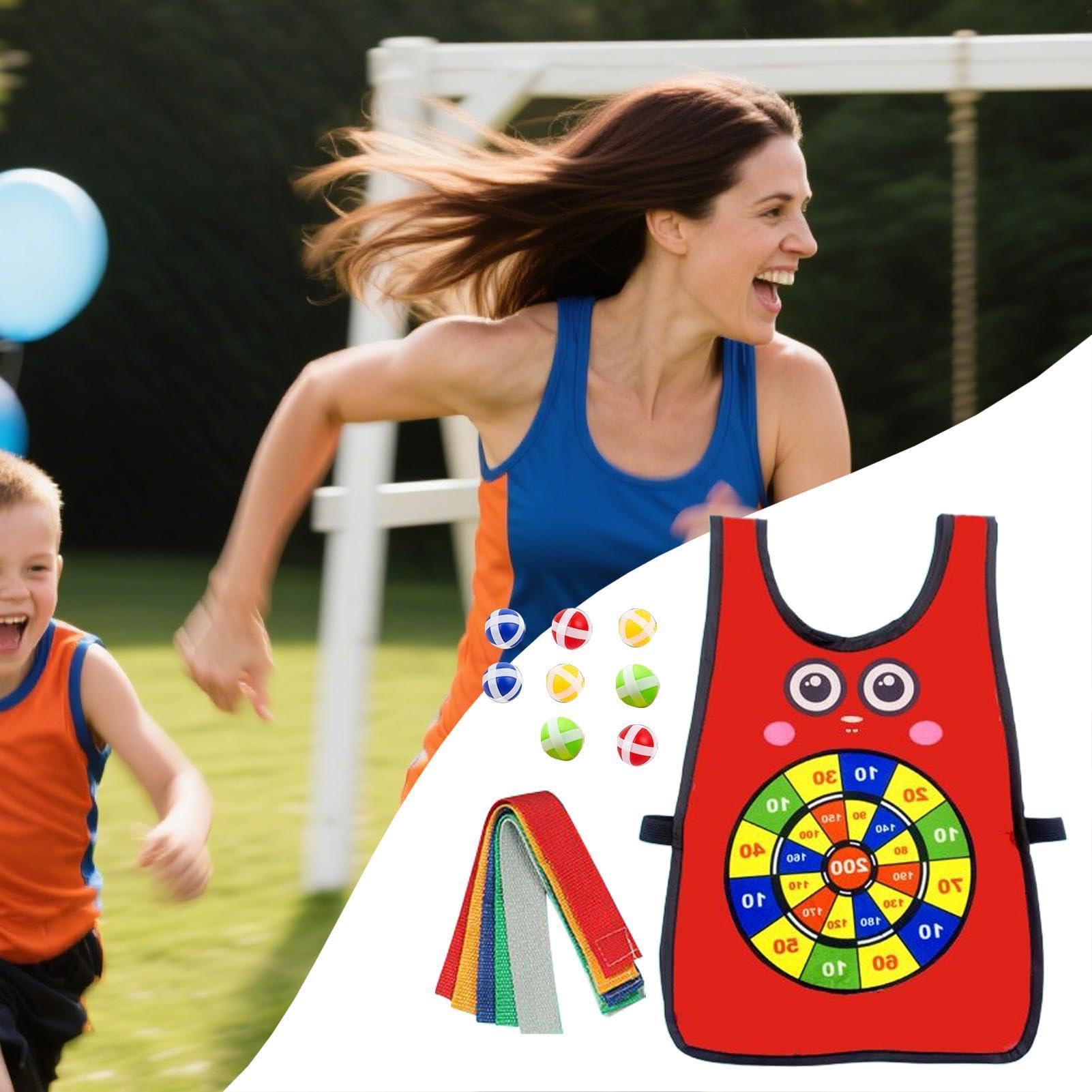 Jeu De Balle Attrape – Set Lancer-attraper, Gilet, Balles, Rubans – Sport Lavable Pour Jardin, Plage, école, Adultes Et Enfants