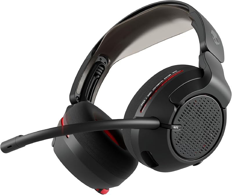 Crusher PLYR 720 Wireless Gaming Headset - Digi-Black | THX Spatial Audio, Multi-Sensory Crusher Bass, Removable Microphone, PC, PlayStation, Nintendo, Multi-Platform, Open-Back