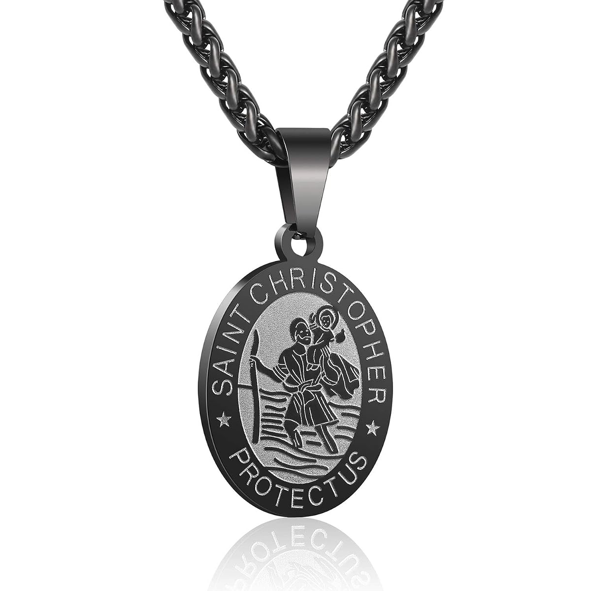 P. BLAKE Oval Saint Christopher/Michael/Joseph/Jude/Virgin
