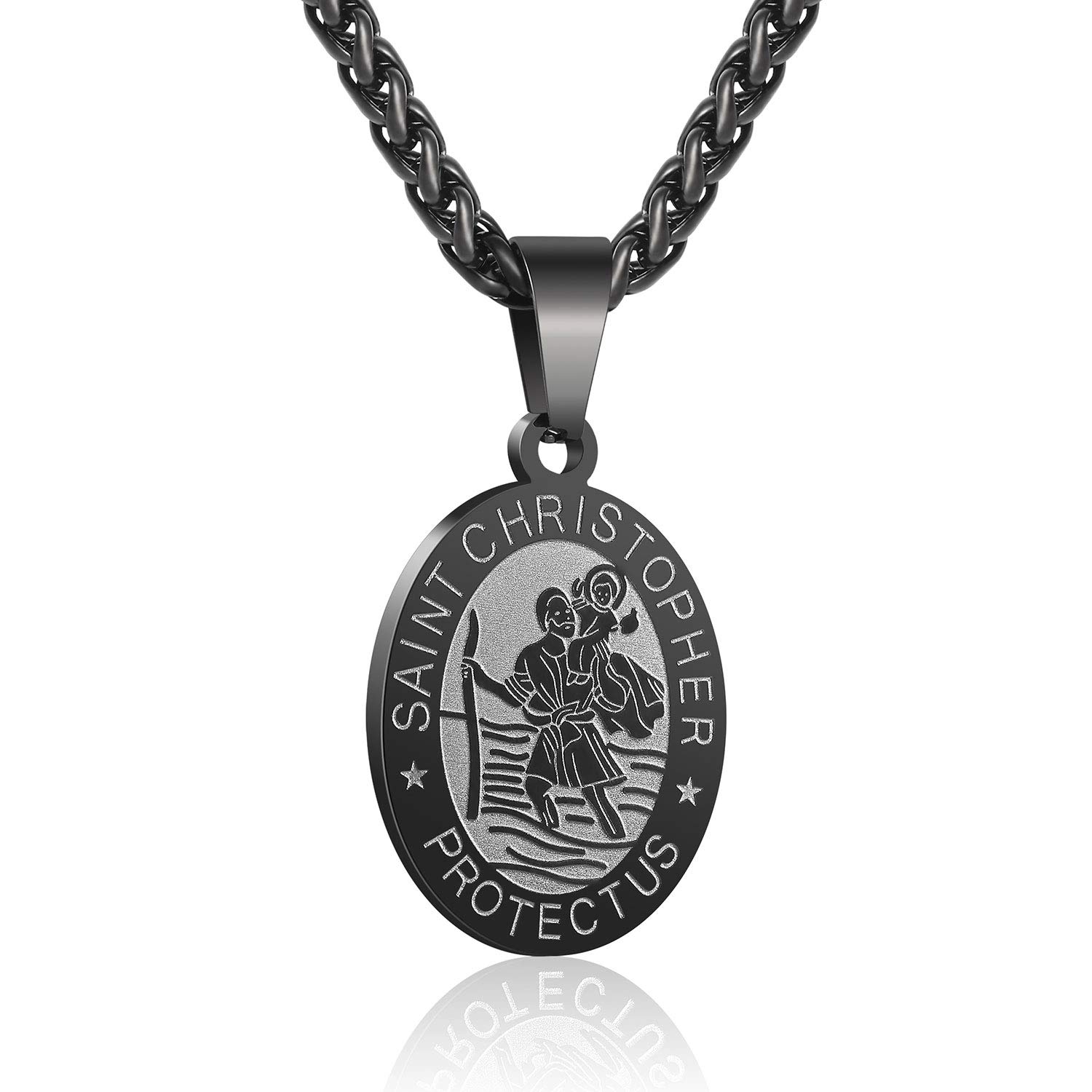 P. BLAKE Oval Saint Christopher/Michael/Joseph/Jude/Virgin