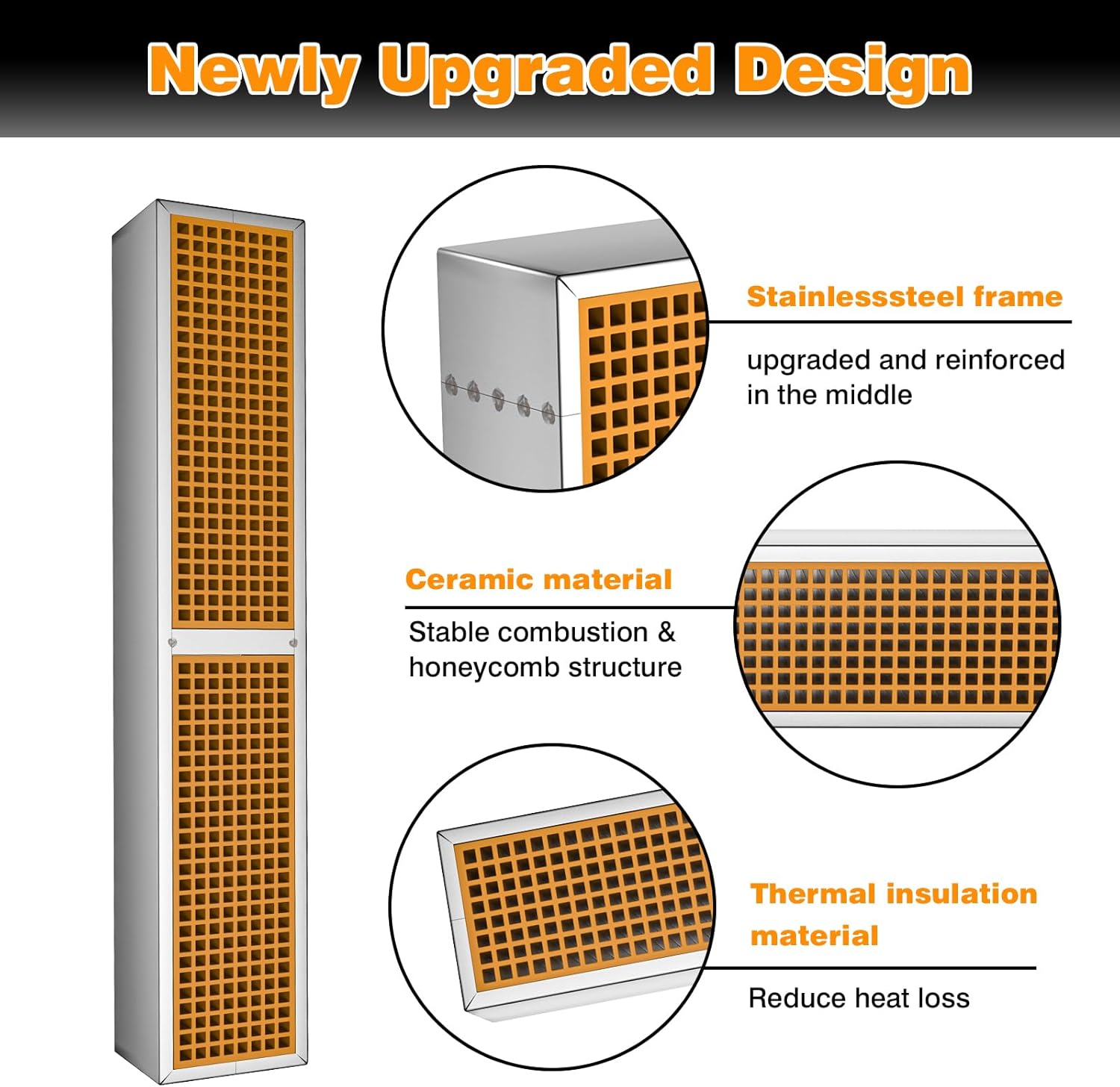 Wood Stove Catalytic Combustor Ceramic, Catalytic Replacement for Vermont Castings Defiant and Encore 2.5" x 13" x 2"