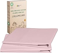 Vista 13 de California Design Den Fundas de almohada Queen/Standard - Suave 100% algodón orgánico, percal fresco y fresco, fundas de almohada orgánicas