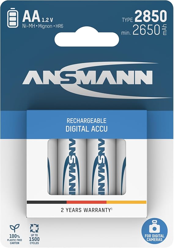 Ansmann 2850 mah Digital 4 pk
