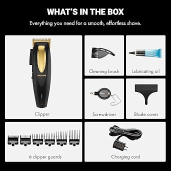 BaBylissPRO LithiumFX Cord/Cordless Lithium Ergonomic Hair Clippers for Men