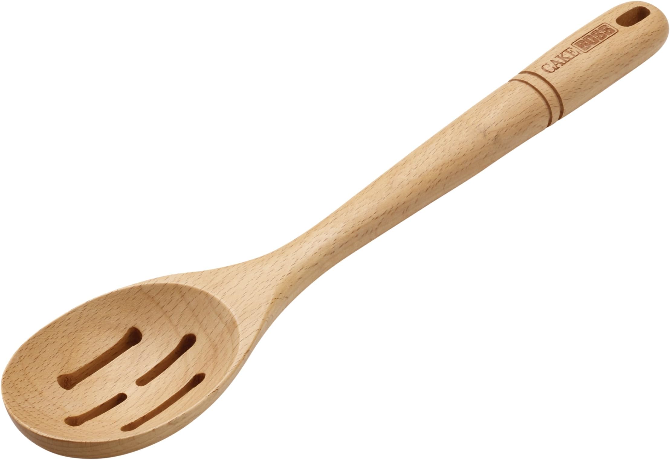 Cake Boss Wooden Tools and Gadgets 13-Inch Slotted Spoon