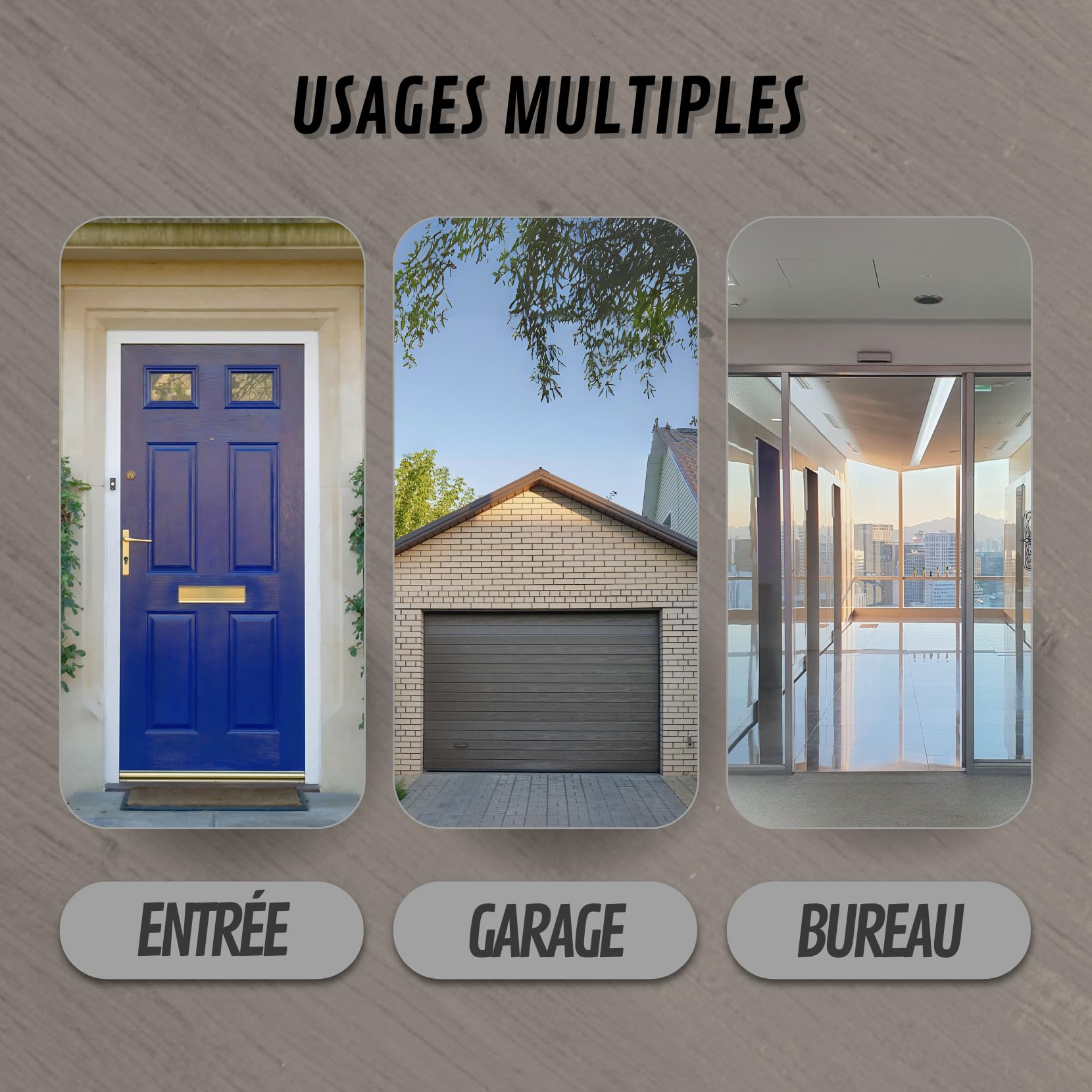 Lot de 2 Cylindres de Serrure en Laiton 30/30 mm avec Bouton, Vis et Clés incluses, Montage facile pour Portes et Garages, Clé unique, Longueur 60 mm