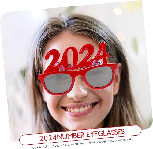 Miniatura 7 de Holibanna Gafas de sol a granel 2024 para hombre, gafas de chupito a granel, gafas de plástico para fiestas, suministros de fiesta de Año Nuevo,