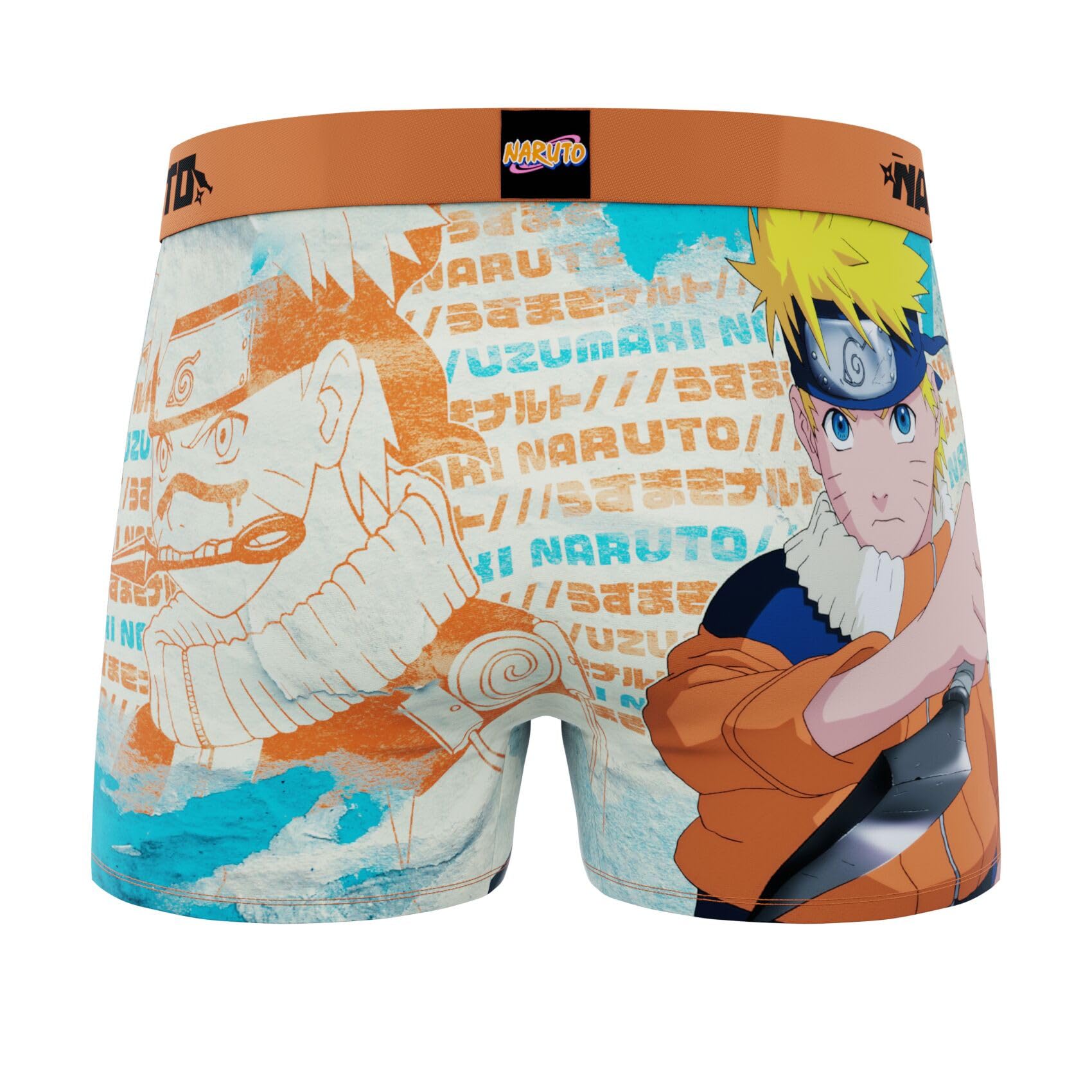 Freegun Boxer Enfant Naruto, Caleçon Garçon, Confortable & Ultra-Doux (Lot de 4)