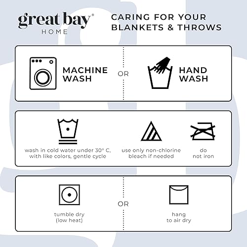 Miniatura 7 de Great Bay Home Manta de Navidad de 50 x 60 pulgadas de vellón sherpa, de felpa suave y aterciopelada, para el sofá o la cama, cálida y cómoda