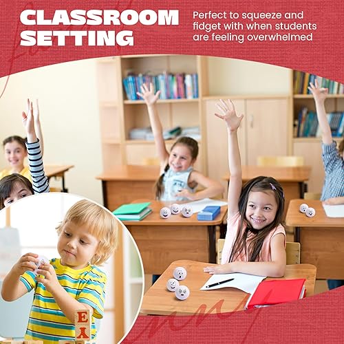 Miniatura 5 de 12 piezas de mini bolas de estrés con cara para niños, pelotas de espuma para apretar con cara divertida para niños y niñas, para aliviar el estrés