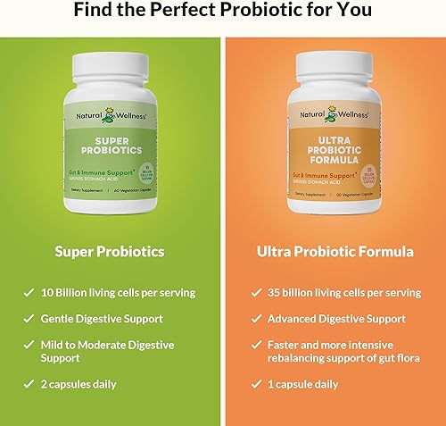 Miniatura 8 de Súper probióticos - 10 mil millones de células viables por porción - Suministro para 30 días