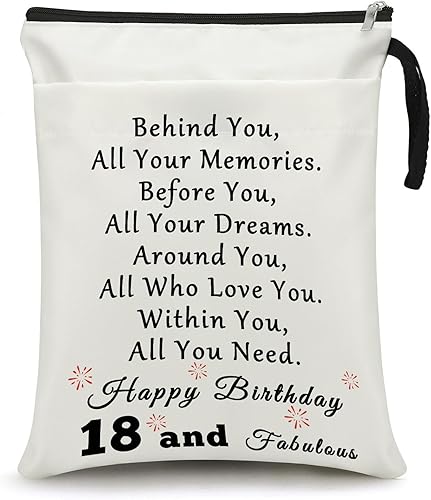 Regalos de feliz cumpleaños 18 para niña, funda de libro de libros de 18 años, bolsa protectora para libros de bolsillo, amantes de los libros, disponible en Yaxa Venezuela