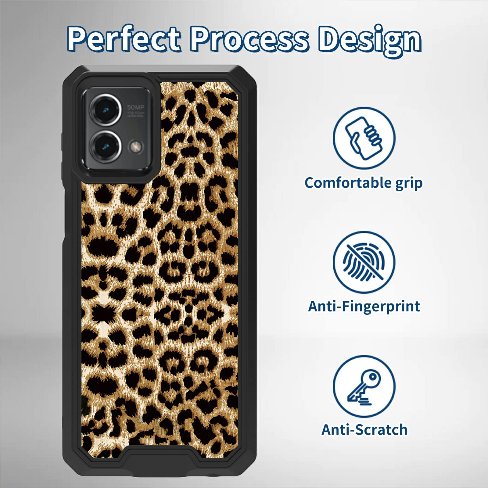 RUMDEY Paquete De 2 Fundas Con Lindo Estampado De Guepardo Para Motorola Moto G Stylus 5G 2021 De 6.8", Fundas Con Diseño De Leopardo De Lujo, De Silicona Suave TPU, Protectora