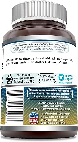 Miniatura 5 de Amazing Formulas - Suplemento de pectina de manzana de 1400 mg por porción, cápsulas, sin OMG, sin gluten, fabricado en Estados Unidos (120