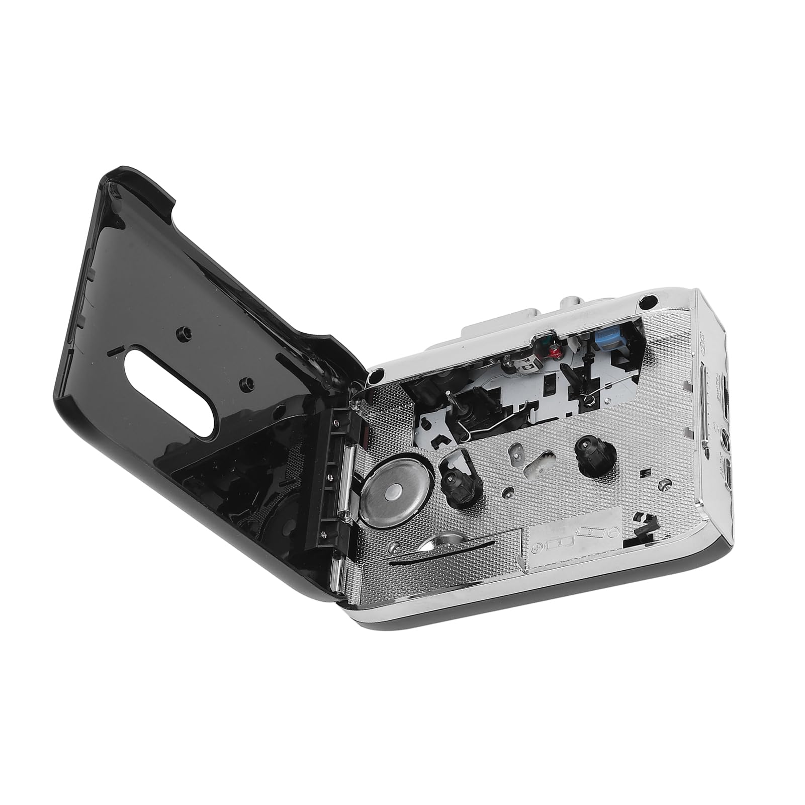 Player de Cassette Portátil Cassette USB C para Convertidor MP3 con Grabadora de Micrófono Incorporada y Auriculares Jack Negro