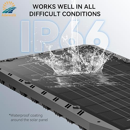 Miniatura 7 de Farolas solares profesionales grandes de 10000 W para exteriores con carcasa gruesa, luz de calle de grado comercial, del atardecer al amanecer,