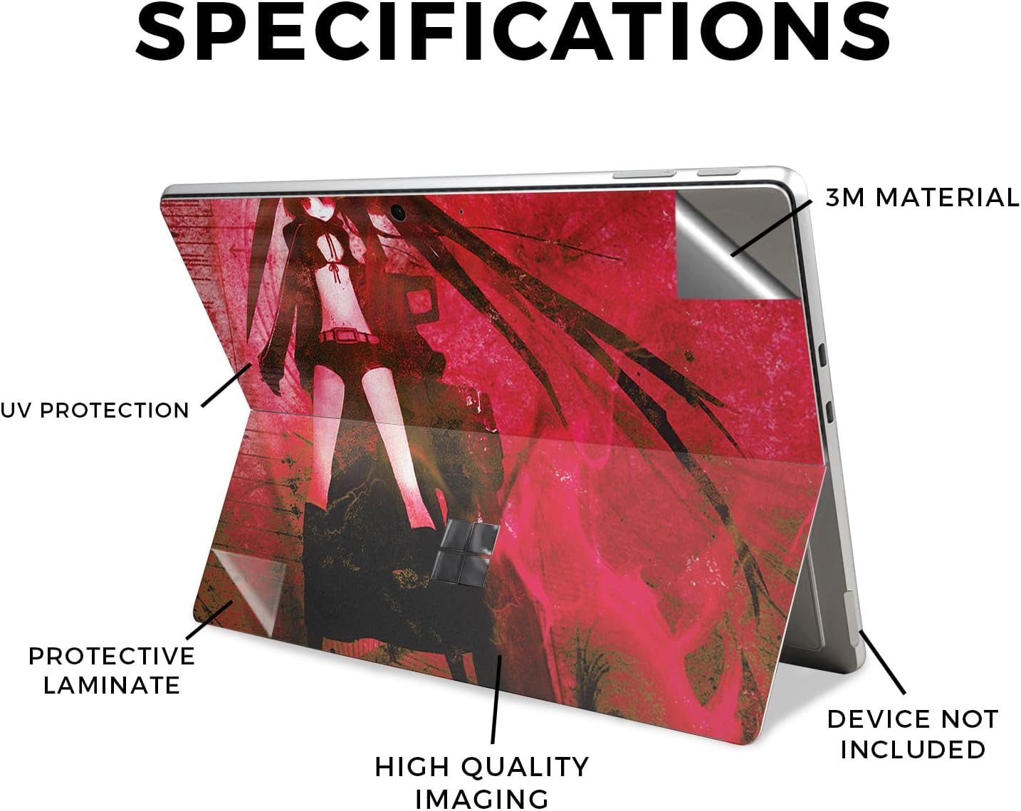 Tablet Skin Compatible with Microsoft Surface Pro 11 (2024-2025) - Nihon Samurai - Premium 3M Vinyl Protective Wrap Decal Cover - Easy to Apply | Crafted in The USA by MightySkins
