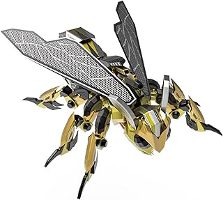 3D Metal Puzzles for Adults: Northern Giant Hornet Metal Model Kits, 3D Metal Puzzle Mechanical Wasp Building Blocks, Difficult DIY for Assembly, Birthday Gifts for Men,Creative Handmade Toys