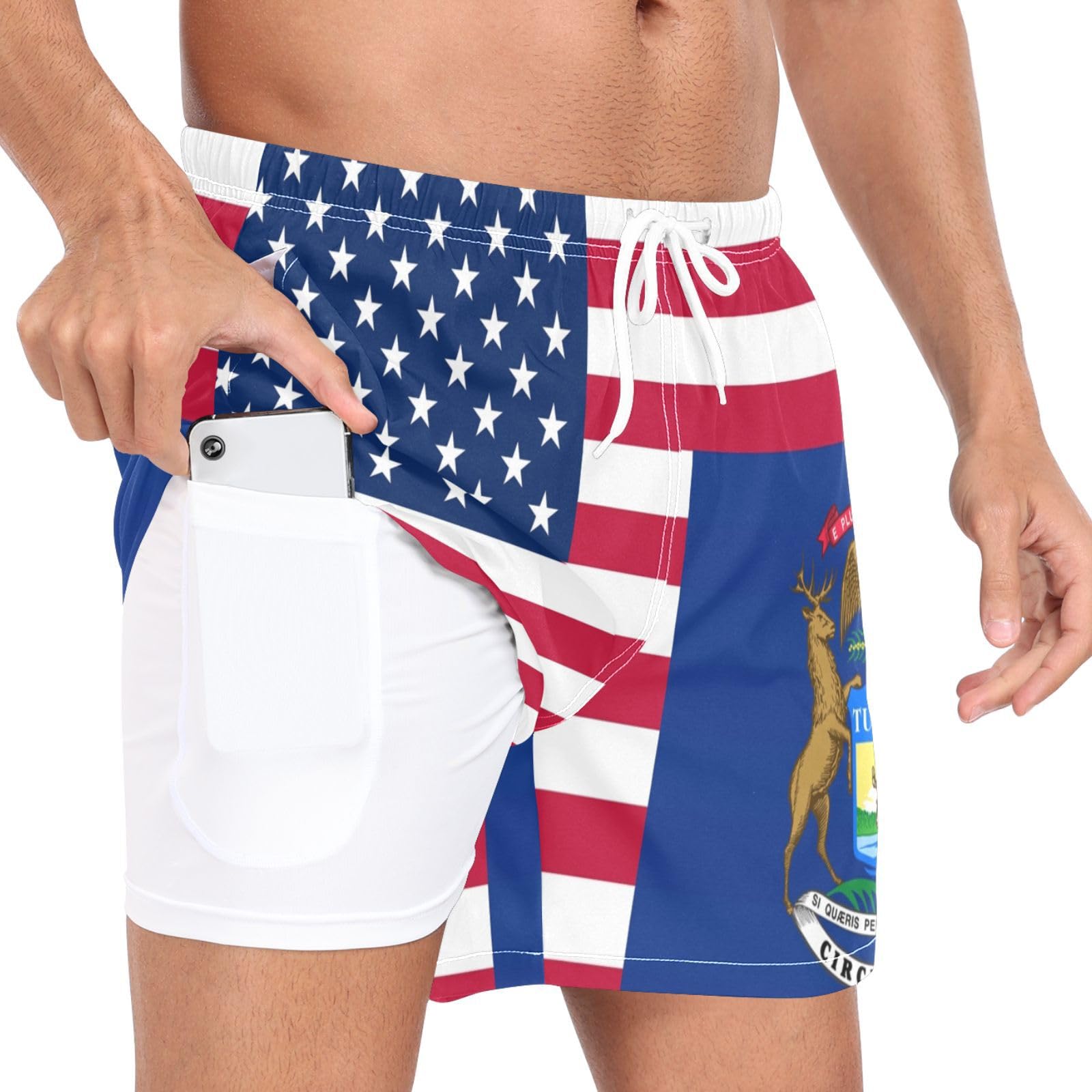 Short de bain léger homme S Yuiboo évacuation humidité surf - 8