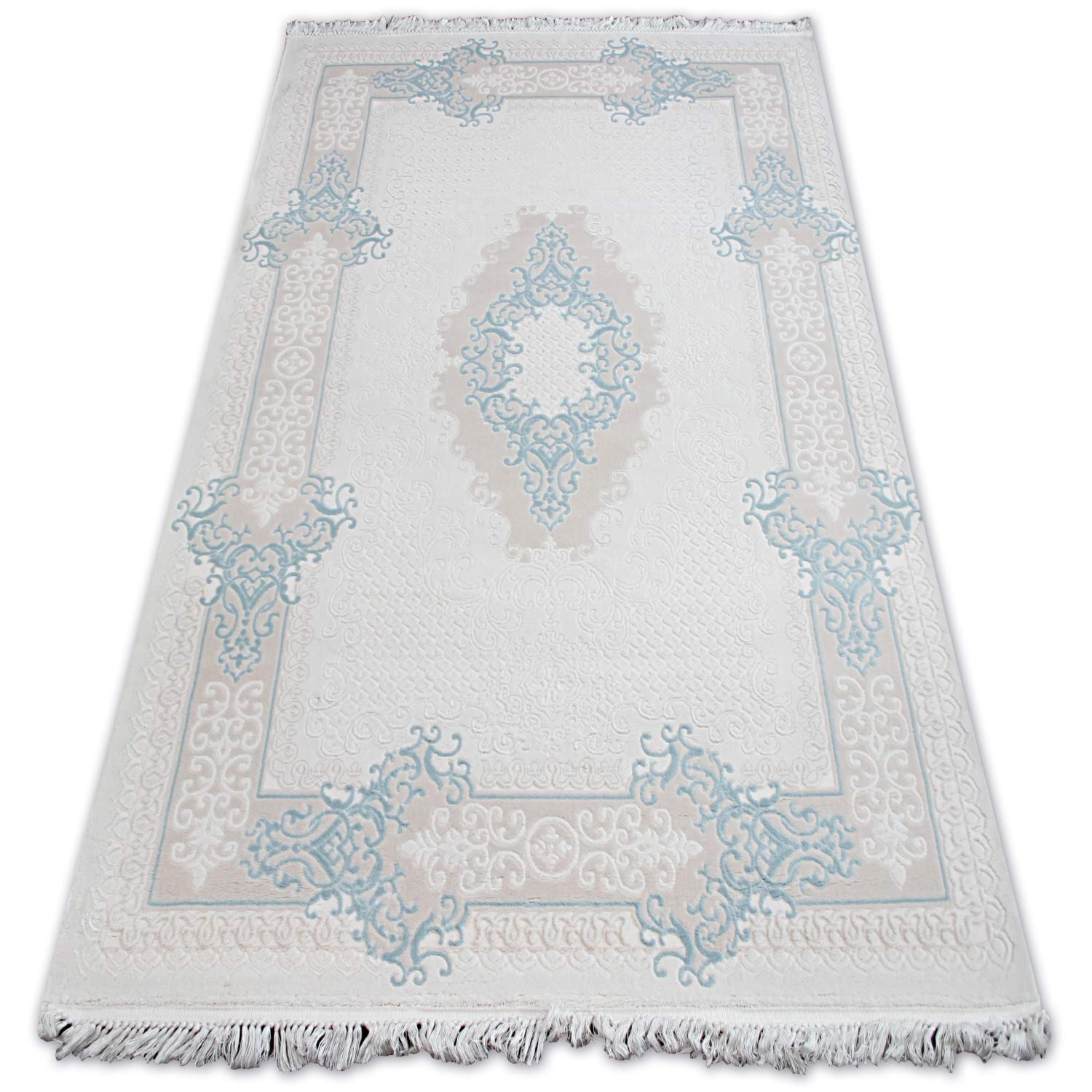 Tapis acrylique Mirada chic et élégant bleu franse pour embellir votre salon