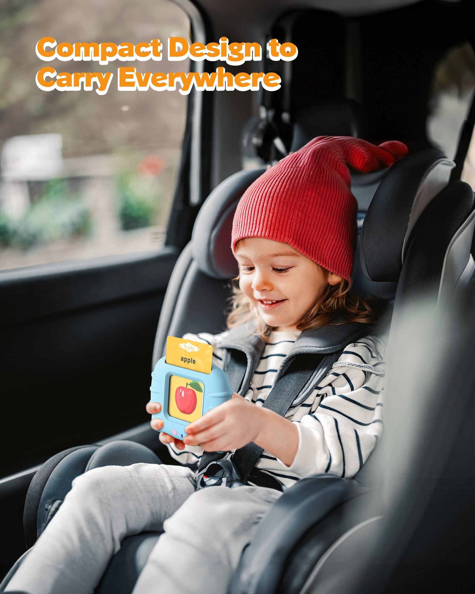 Talking Flash Cards for Toddlers 1 2 3 4 Year Olds, Montessori Language Learning with 224 Words, Pocket Speech Therapy and Autism Playthings, Children's Sensory Educational Device