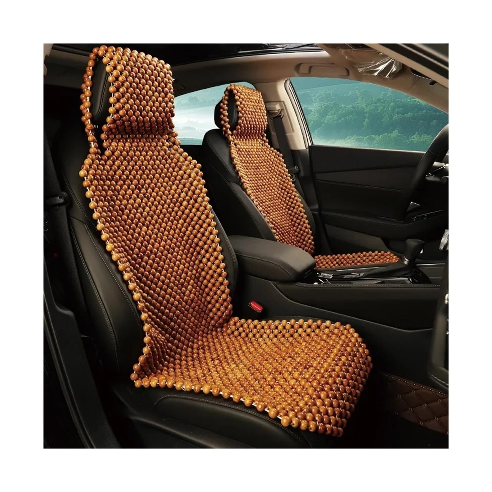 Coussin de selle à bille en bois pour un bien-être durable sur la route - 5