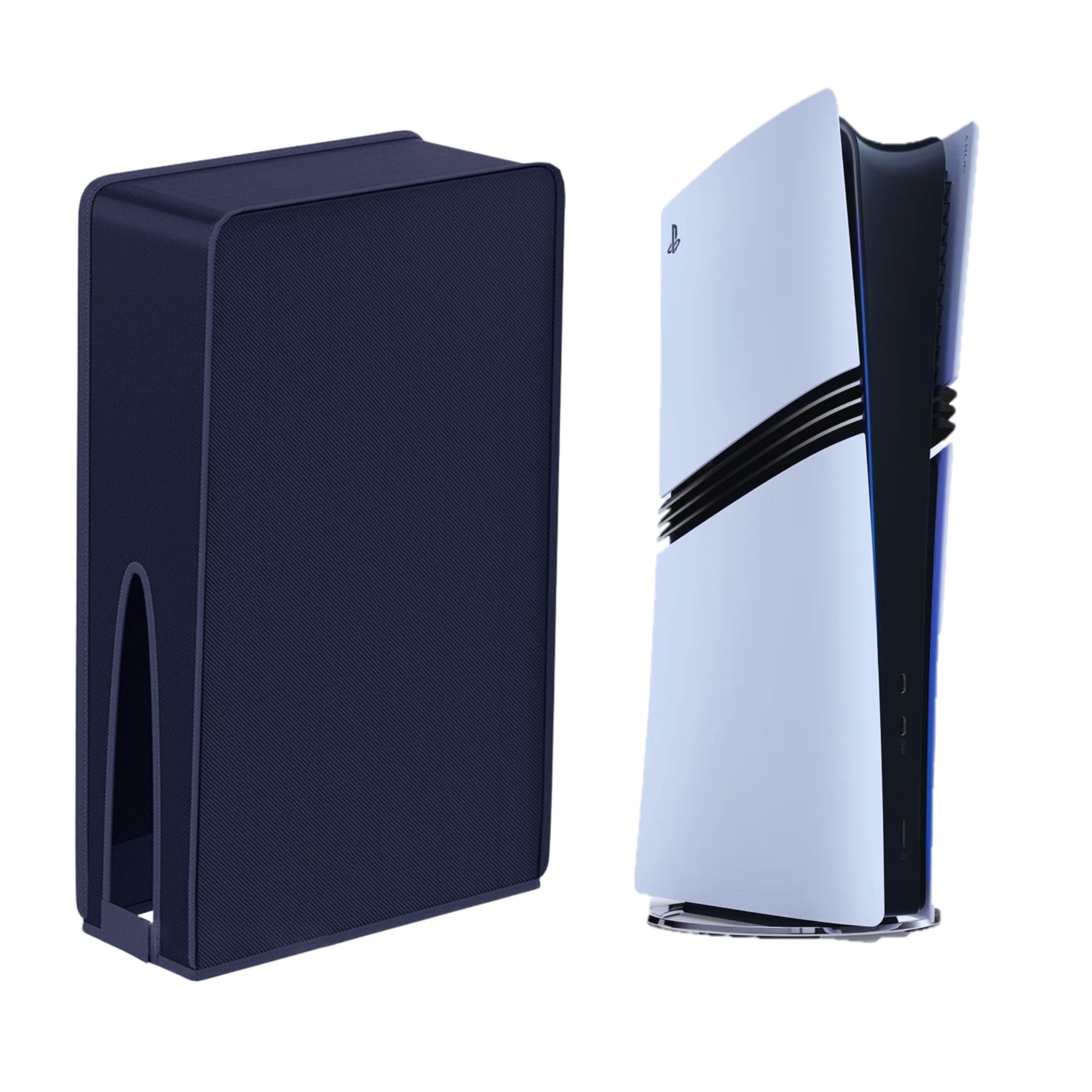 Dorca Waterproof Dust Cover for PS5 Pro, Heavy-Duty Protective Guard Sleeve for PlayStation 5 Pro Console, Anti-Scratch, Water-Resistant, Black