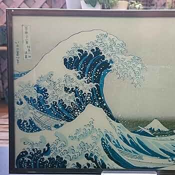 葛飾北斎 富嶽三十六景 神奈川沖浪裏 大型 ヴィンテージ ステンドグラス 美術館 葛飾北斎 富嶽三十六景 神奈川沖浪裏 大型 ヴィンテージ