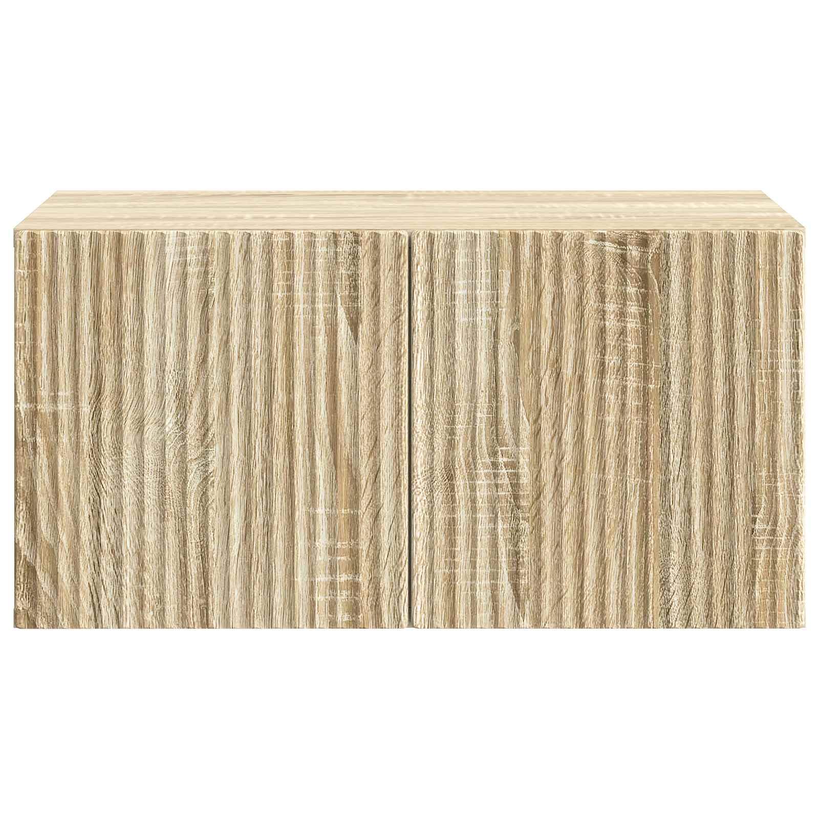 Fengshui Szafka TV montowana na ścianie dąb Sonoma 59,5 x 41 x 30 cm